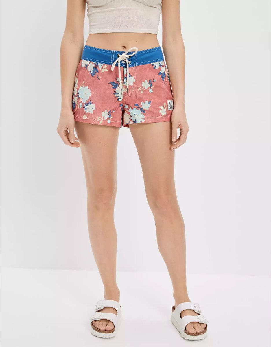 Shorts American Eagle AE x Outer Banks Board Rouge Femme | HUY-57039081